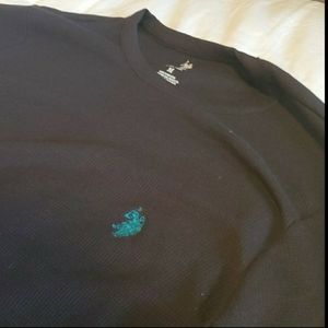 US POLO ASSN Black Thermal Long Sleeve Shirt